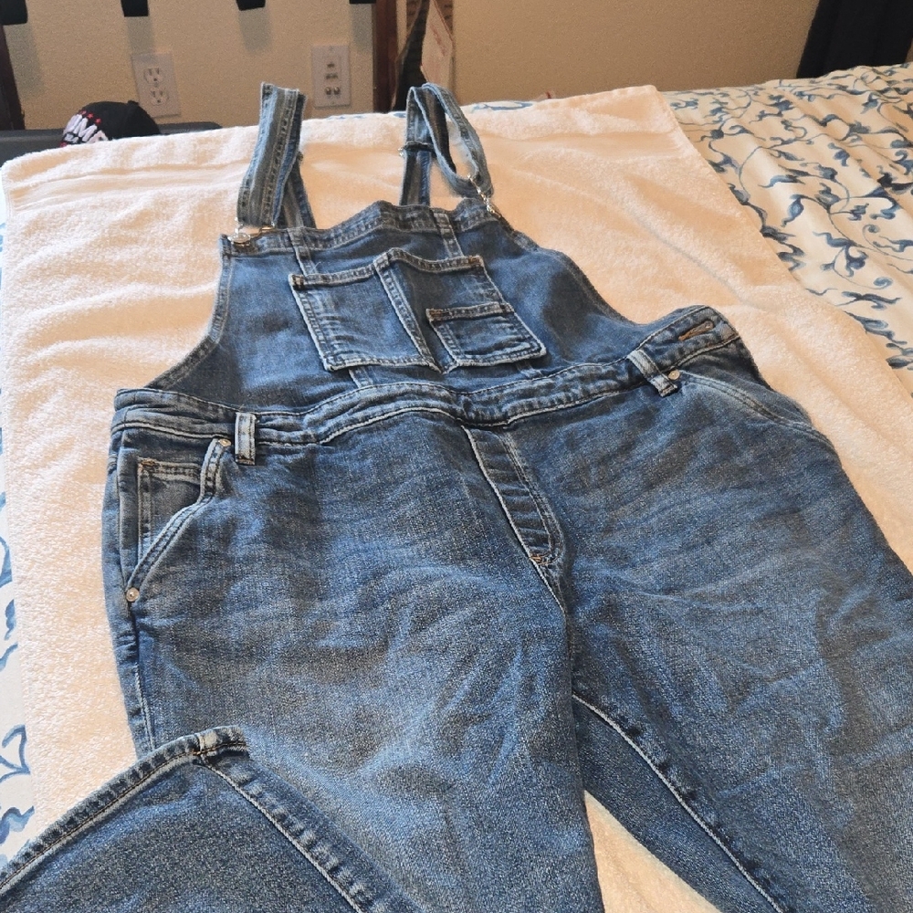 Women's Blue Denim Overalls